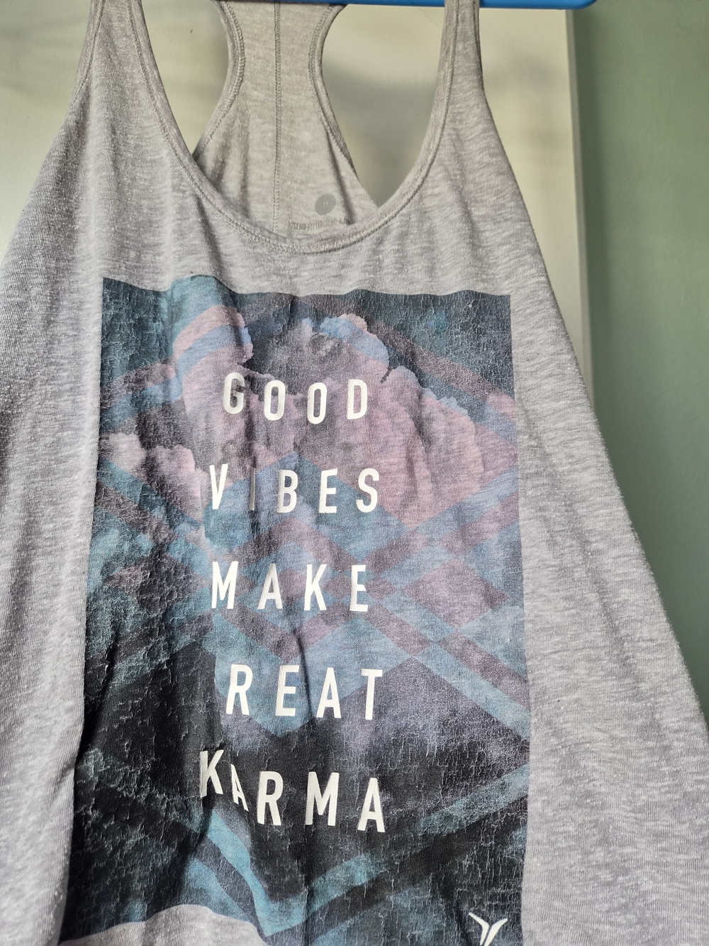 Good Vibes Logo Athlesiure Wear Tank - Vintage Vibes